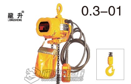 龍升0.3噸環(huán)鏈電動葫蘆